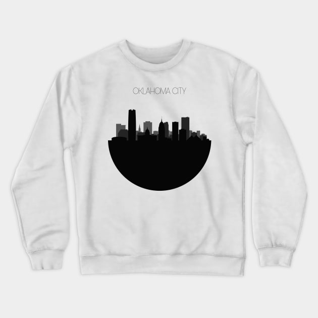 Oklahoma City Skyline Crewneck Sweatshirt by inspirowl